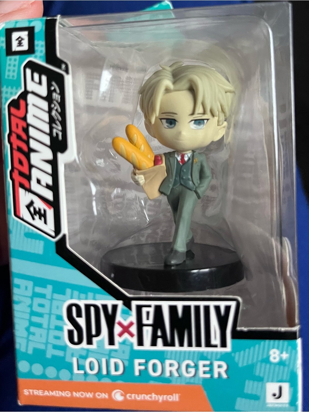 SPY Loid Forger Figure with Teal Accents and Blonde Hair